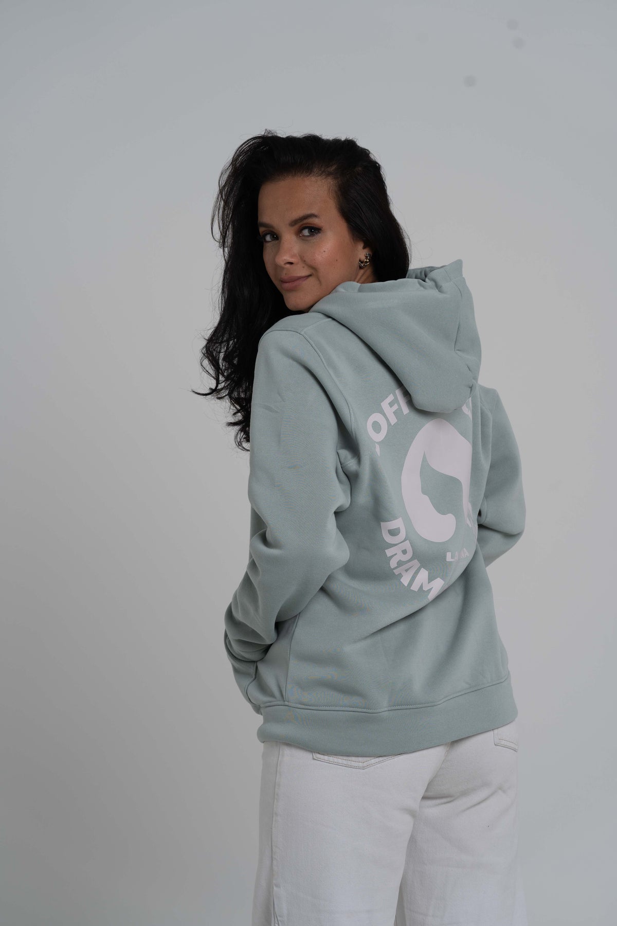 Green hoodie